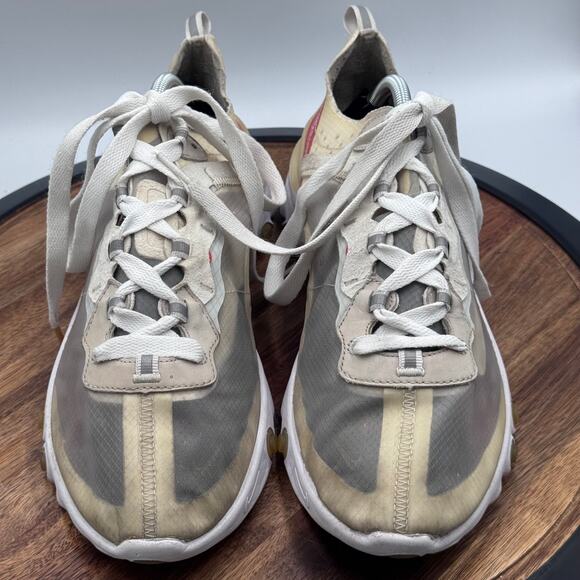 NIKE React Element 87 Sail Light Bone 2018 Mens 11.5 Sneaker Shoes AQ1090-100 main image 9